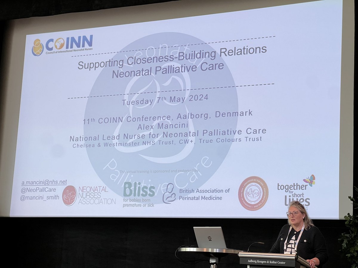 The wonderful @mancini_smith presenting to @COINNurses #COINN24 & telling Bowen’s story & how his mum advocated for him in life & death @NNAUK1 @BAPM_Official @JoKirbys6