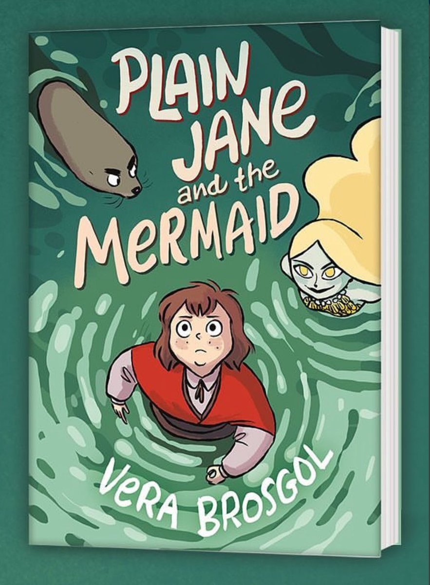 We’re celebrating a book birthday! Congratulations to Vera Brosgol on the release of another brilliant graphic novel. Happy publication day to PLAIN JANE AND THE MERMAID. Welcome to the world!