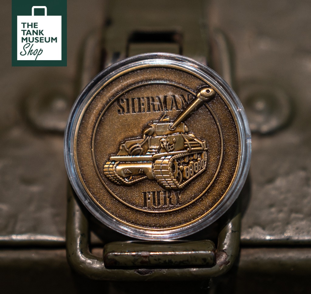 The first of a collection of Tank Museum Coins, the Sherman Fury! The Tank Museum is launching the first series of six limited edition coins. Individually numbered and in a protective case, these coins make a brilliant collectable for all Fury fans. tankmuseumshop.org/products/colle…