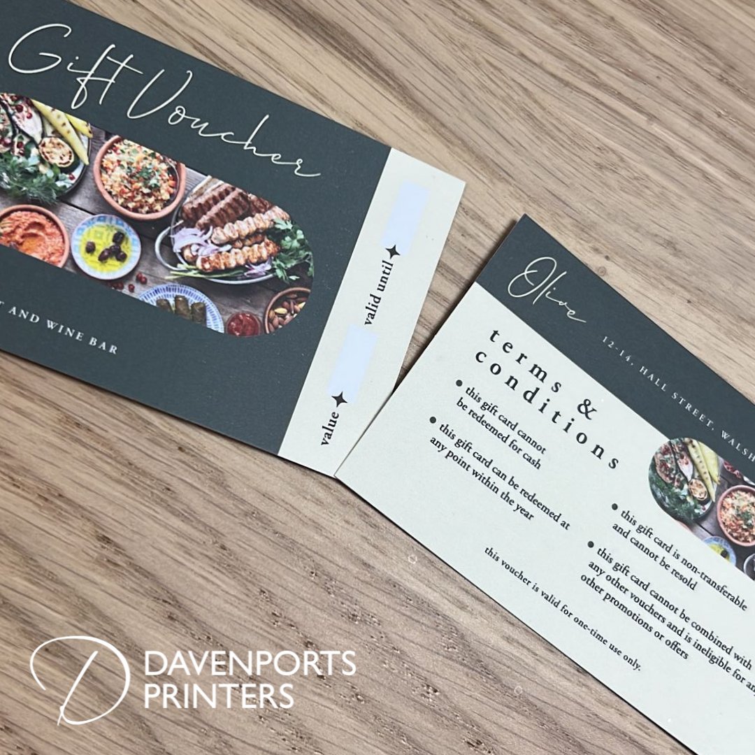 Discover the versatility of our 350gsm Silk business cards! Not just for networking, they make perfect gift vouchers too!  Get creative with your branding and stand out from the crowd. 

#BusinessCards #GiftVouchers #Branding