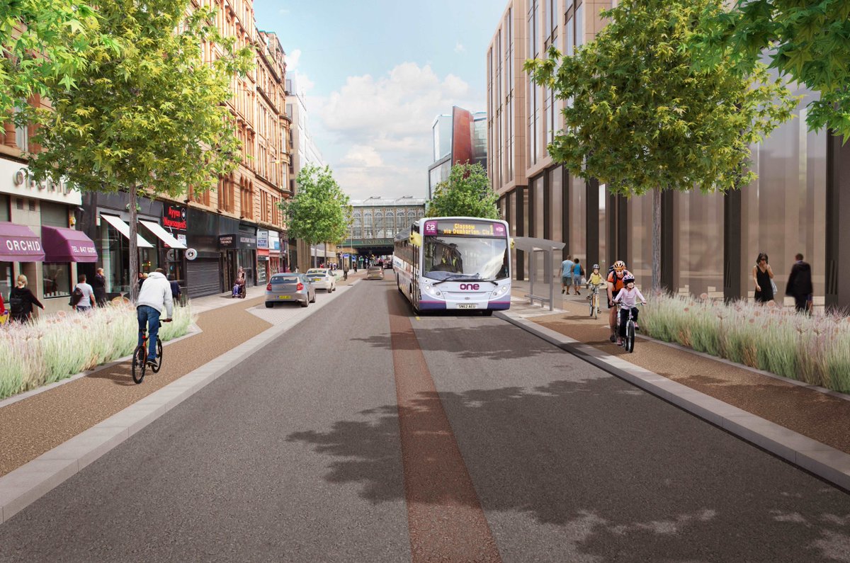 Work begins on the Argyle Street West Avenue on Monday, 13 May, with improvements to roads & pavements, a new cycle way, new trees and raingardens to make this part of Argyle Street more attractive and easier to get around for everyone who uses it 👉 ow.ly/XSNL50RycLz