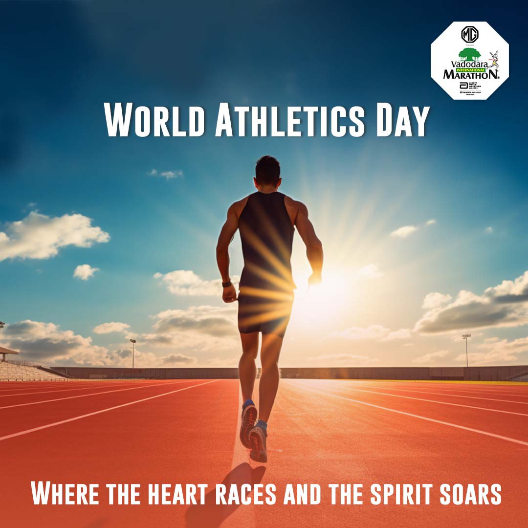This World Athletics Day embrace the thrill of competition, the joy of victory, and the camaraderie of sportsmanship.

#vadodara #VadodaraMarathon #11thEdition 
#WorldAthleticsDay #AthleticsDay #AthleteLife
#Sportsmanship #AthleticsForAll #SportsInspiration #SprintToSuccess