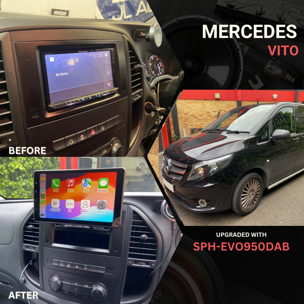 dynamic_audio's tweet photo. 🚗Mercedes Vito W447 Upgraded an existing Pioneer SPH-DA230DAB to a Pioneer SPH-EVO950DAB using a CT24UV28 pocket to fill half the double in the fascia. 🔥

@MercedesBenzUK @Connects2 @PioneerUK https://t.co/VtrdyJbb2t