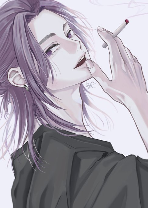 「earrings smoking」 illustration images(Latest)