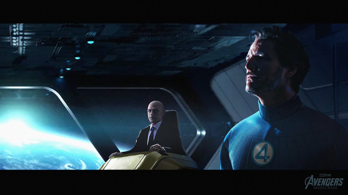 ' You sure about this? ' Reed richards and Charles Xavier from #AvengersSecretWars - Concept art. #secretwars #PedroPascal #jamesmcavoy @MarvelStudios