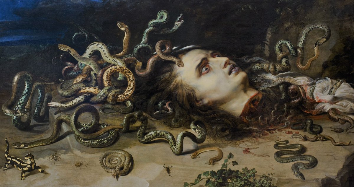solisolsoli's tweet image. The Head of Medusa, 1618, by Peter Paul Rubens