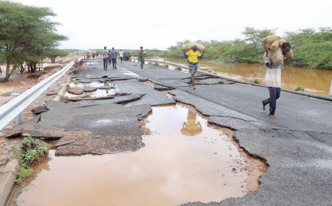 Uhuru Kenyatta & William Ruto boasted about tarmacking thousands of kilometres of roads. Their gullible sycophants cheered! The Trumpet of Truth just sounded & The Walls of Jericho came down exposing the thin painted tar. Now we know how they became fabulously wealthy overnight!