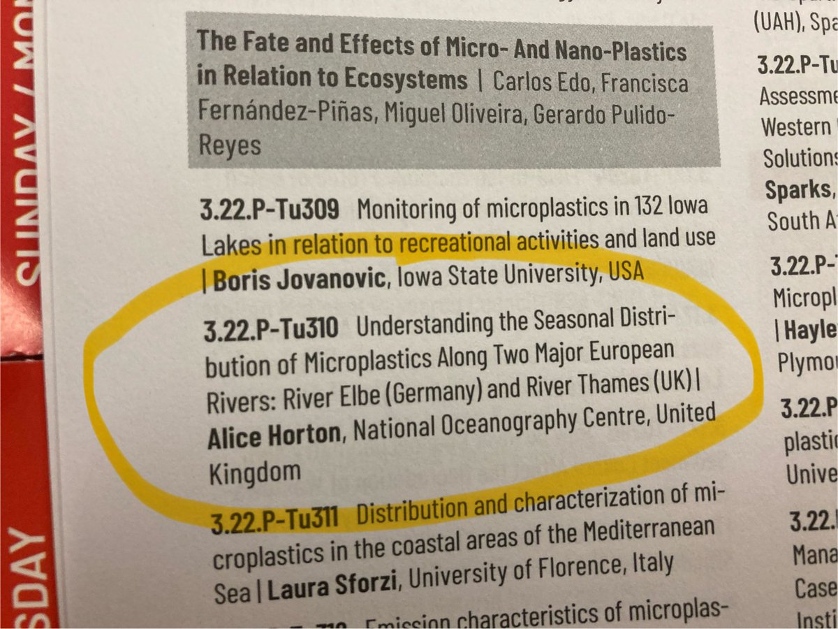 If you are at #SETACSeville come and chat to me today about my poster and our work on #microplastics distribution through European rivers! <a href="/LABPLAS_H2020/">LabPlas EU Project</a> #Thames #Elbe <a href="/NOCnews/">National Oceanography Centre</a>