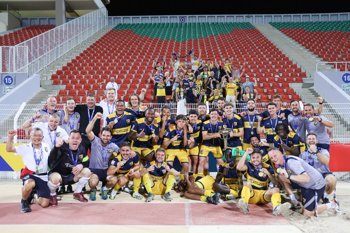 A special Family Photo in Oman 💛💙 #CCMFC #TakeUsToTheTop