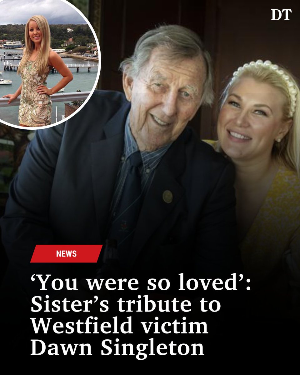 A sister of Dawn Singleton has paid tribute to the woman whose ‘smile warmed everyone’s hearts’. Ms Singleton, the daughter of John Singleton, was one of six people stabbed to death inside Westfield Bondi Junction on April 13. 💔💔 MORE 👉 bit.ly/4b3q8CD