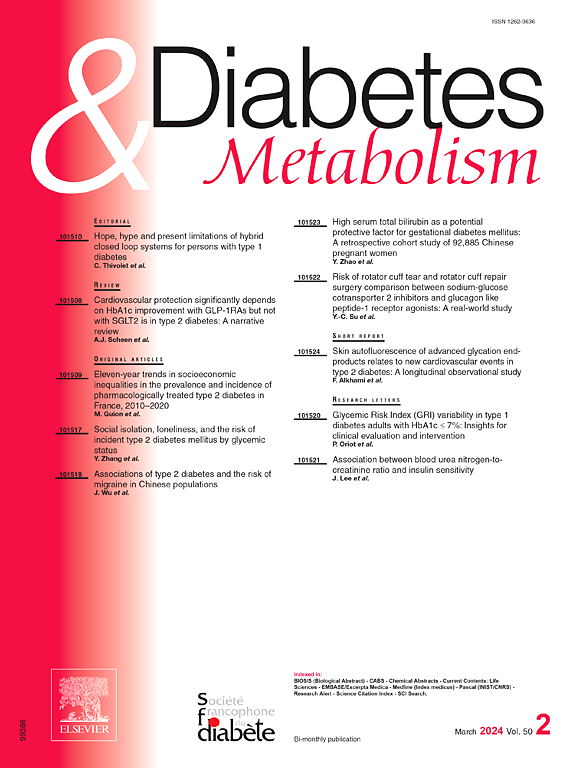 📚✨Presenting Diabetes & Metabolism's Editor's Choice for May! Cardiovascular protection significantly depends on HbA1c improvement with GLP-1RAs but not with SGLT2 is in type 2 diabetes: A narrative review Read now: spkl.io/60154NJYb