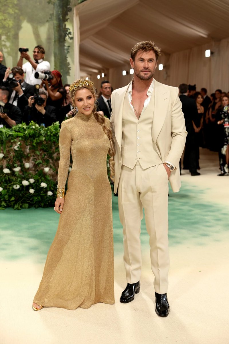 Chris Hemsworth ve eşi Elsa Pataky🔥 #MetGala