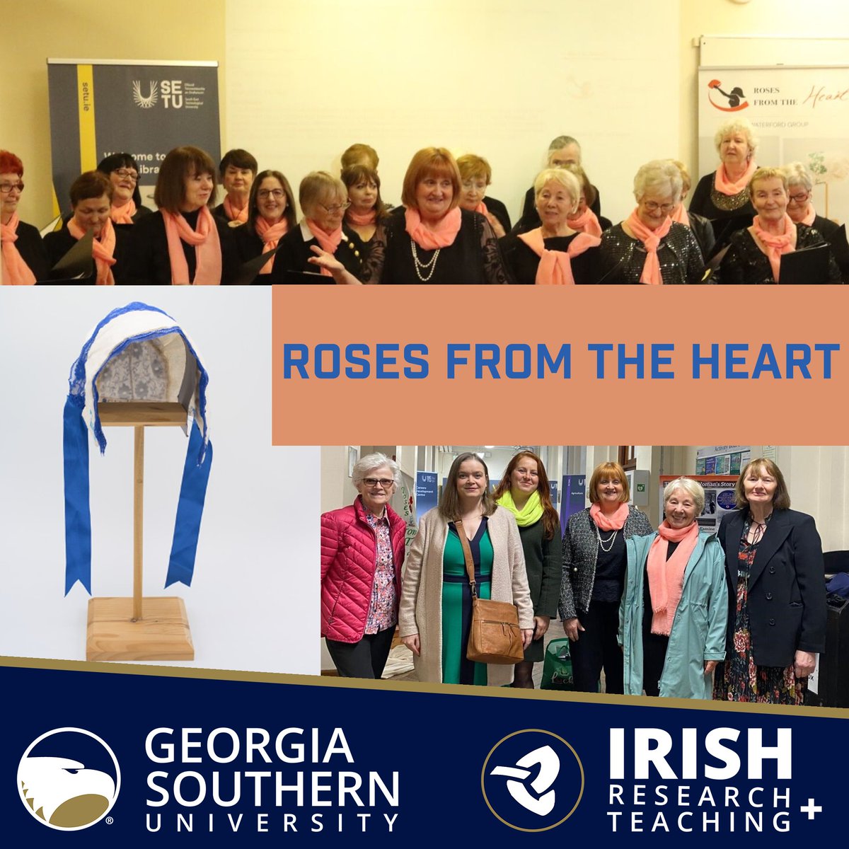 Georgia Southern Irish Research & Teaching (@gsirishstudies) on Twitter photo Among the most powerful experiences for <a href="/GeorgiaSouthern/">GeorgiaSouthern</a>'s Honors Scholars in Ireland: The #RosesFromTheHeart event at <a href="/SETUIreland/">South East Technological University</a>'s Wexford Campus. Via bonnets, song & more, community members & academics memorialized hundreds of Irish women transported to Australia, 1788- 1853. Among the most powerful experiences for <a href="/GeorgiaSouthern/">GeorgiaSouthern</a>'s Honors Scholars in Ireland: The #RosesFromTheHeart event at <a href="/SETUIreland/">South East Technological University</a>'s Wexford Campus. Via bonnets, song & more, community members & academics memorialized hundreds of Irish women transported to Australia, 1788- 1853.