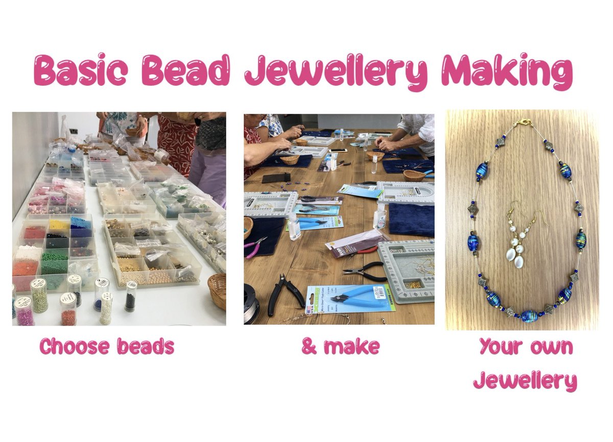 My next Basic Bead Jewellery Making Workshop will be held in Gnosall, Staffordshire on Sunday June 16th 2 - 4.30pm. To find more details and to book your place please visit my website, 🔗⬆️ or message me #mhhsbd