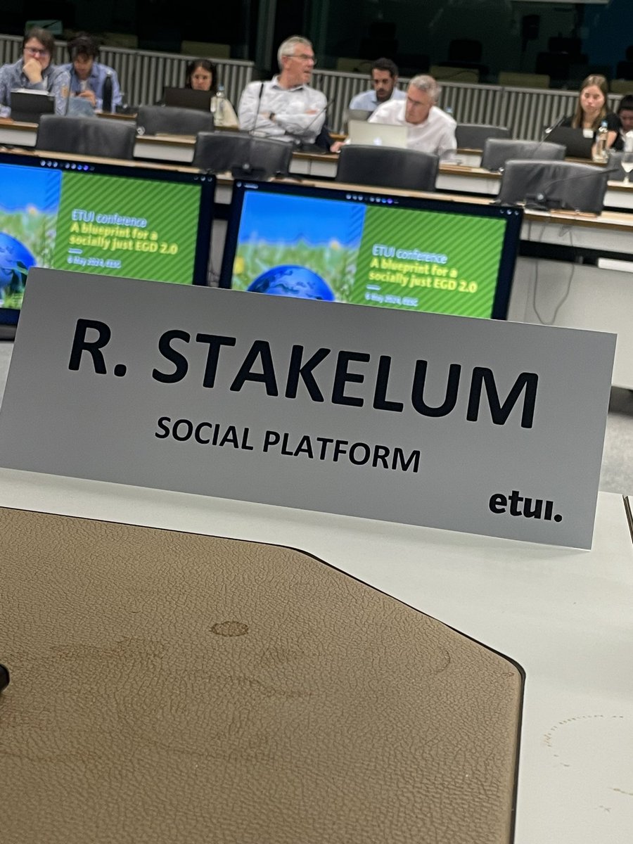 Asked at @ETUI_org conference on the #JustTransition on how we can strengthen social dimension of Green Deal, I had a few concrete ideas: 📃 Social Impact Assessments 💰Social Climate Plans 🏡 Housing Cost Neutrality 🏙️ Universal Basic Services