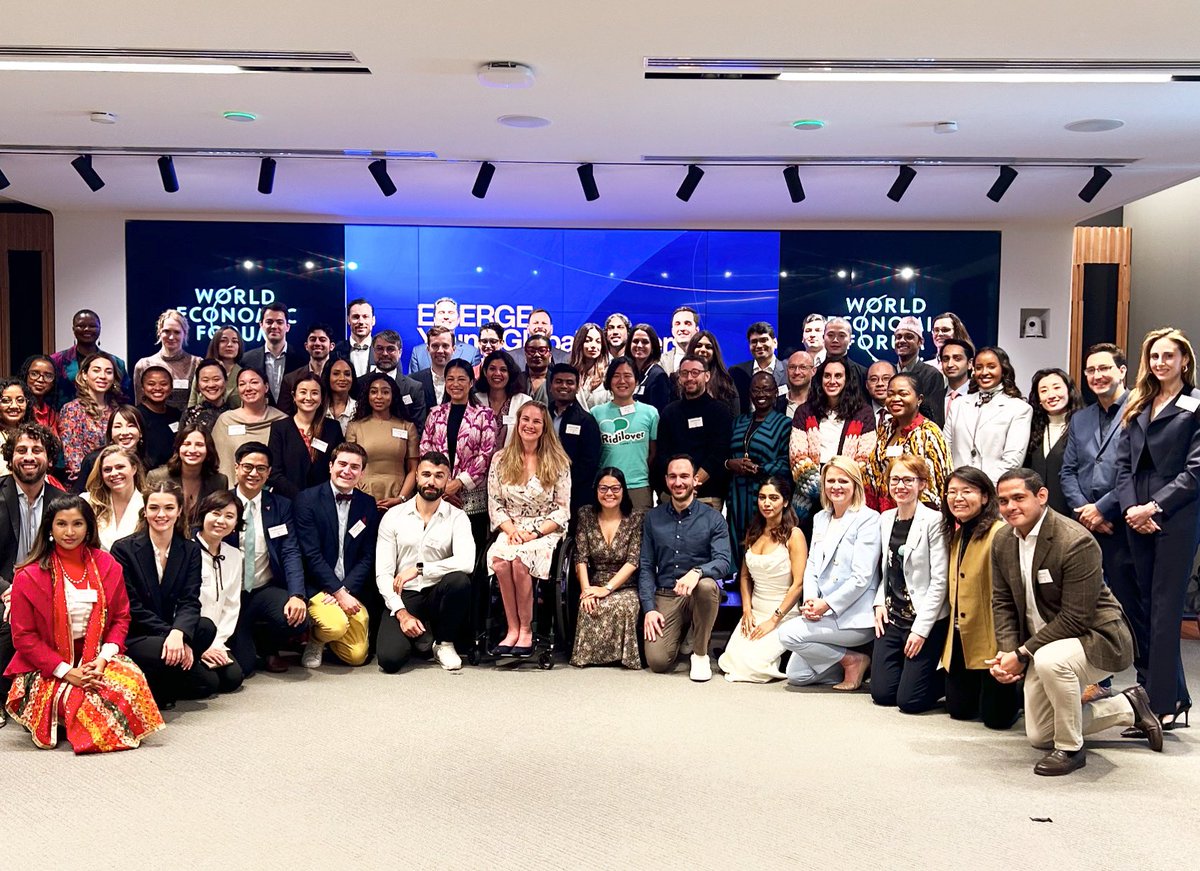 .'Delighted to be part of @wef @YGLvoices Young Global Leaders 2024. I’m inspired by these amazing leaders working all around committed to improving the state of the world' #YGL24 #WEF24