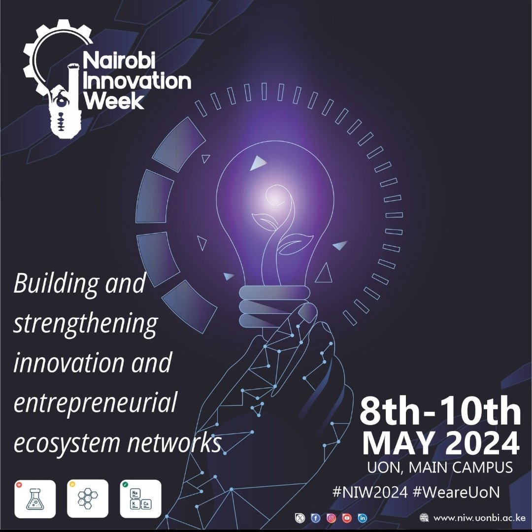 A day to go to the much awaited Nairobi Innovation Week. The faculty of Agriculture is big on innovations and every year we present the best innovators from the faculty. This year is no different and we have lined up the best innovations and exhibitions from the faculty #NIW2024