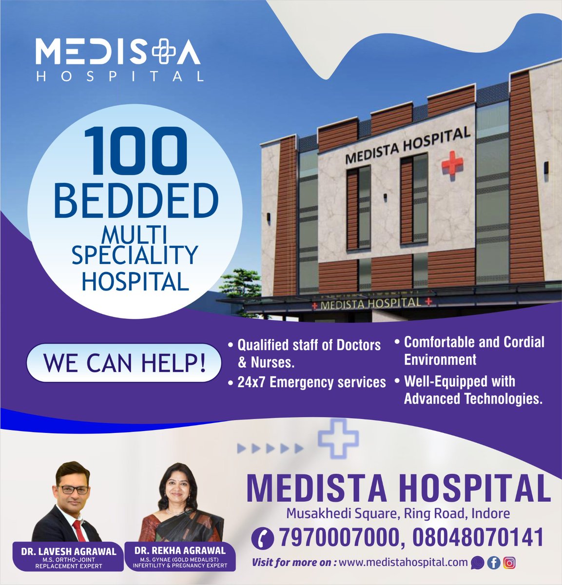 Best 100-Bedded Multi-Specialty Hospital in Indore! #medicine #EmergencyCare #TraumaCare #HospitalHeroes #emergency #emergencyservices #ambulance #AdvancedTechnology #medicalservice #besthospitalhospitalservices #medista #medistahospital #indore #hospital #indorehospital