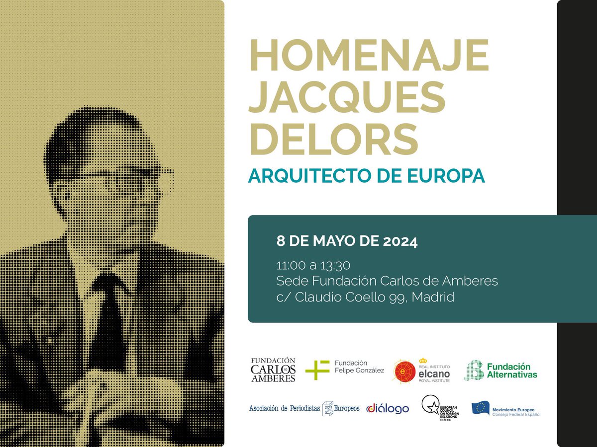 Mañana en Madrid nos reunimos para homenajear a #JacquesDelors 🇪🇺 @apeuropeos @ECFRMadrid @rielcano @funalternativas @FundacionFelipe @DelorsInstitute 👇 apeuropeos.org/homenaje-a-jac…