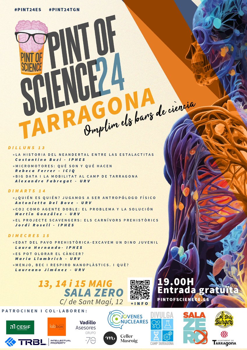 ‼️JA EL TENIM AQUÍ!‼️
El 🍺Pint of Science 2024🧠 aterra la setmana que ve a Tarragona.
Enguany a #oldirtyburgers i a la <a href="/salazerotgn/">Sala Zero</a>.
T'ho perdràs??
#pint24tgn
#pint24es
<a href="/pintofscienceES/">Pint of Science ES</a>