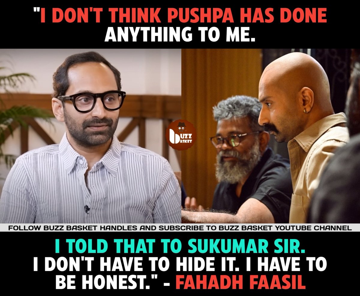 I don't think #Pushpa has done anything to me. - #FahadhFaasil #fahadh #AlluArjun #Sukumar #Pushpa2TheRule