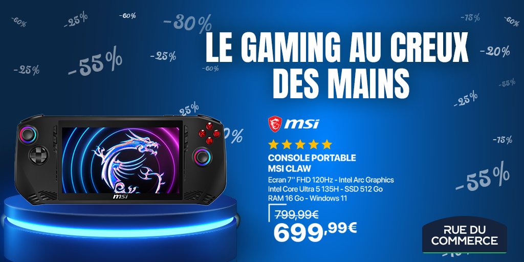 #FrenchDays 🇫🇷🐓 Retrouvez la Console Claw by @msifrance à un prix imbattable 👉bit.ly/3WtdNmA 🐉