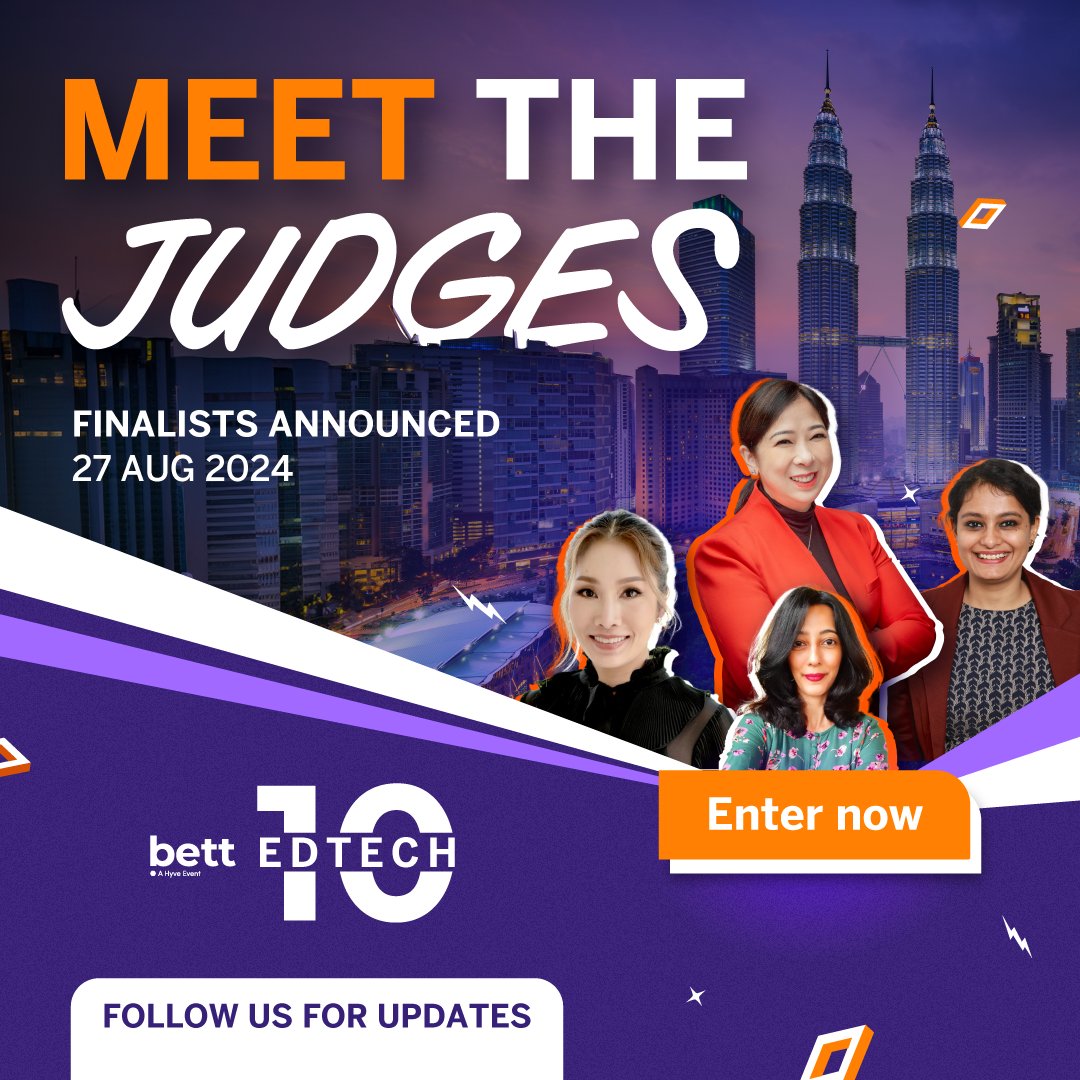 Meet our Bett Asia EdTech 10 list judges! 🌟 They provide ongoing support and guidance to the winners in their initiatives. Learn more here: eu1.hubs.ly/H08-mch0 Ready to shine? Enter now for your chance to further impact the Education technology landscape! 💫