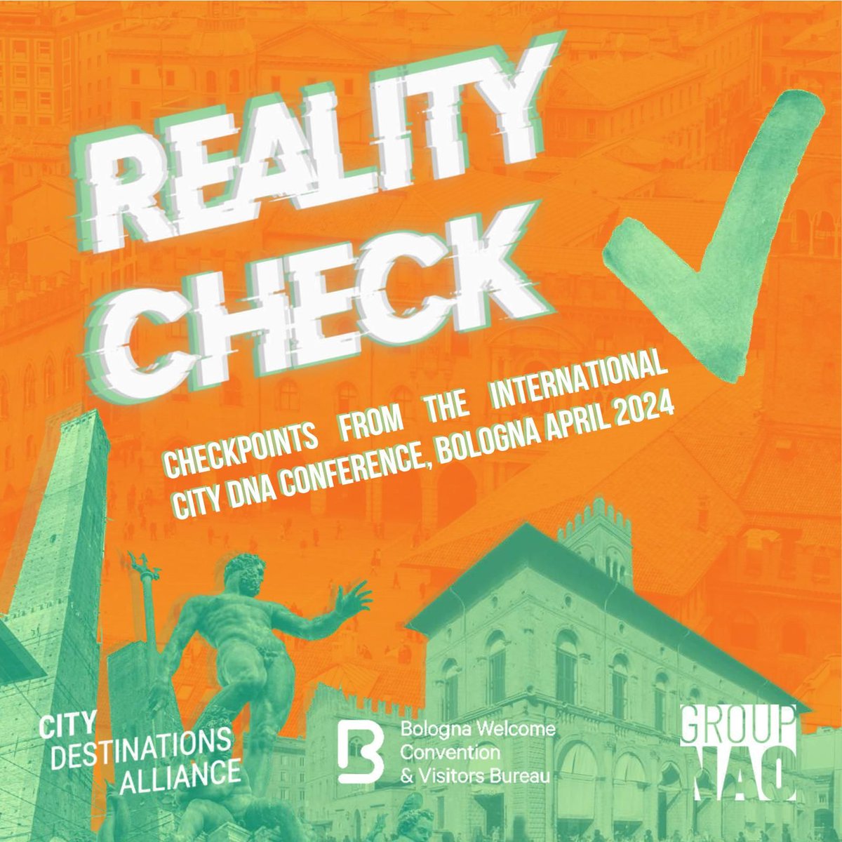✔️🚀🌍 Exciting revelations from the #CityDNA #RealityCheck Conference in @BolognaWelcome! 
🤖Is the future of tourism human or AI-driven?
🌱Sustainability: Are we walking the walk or just talking the talk?
Check the full recap: buff.ly/3y80rSC 
@group_nao