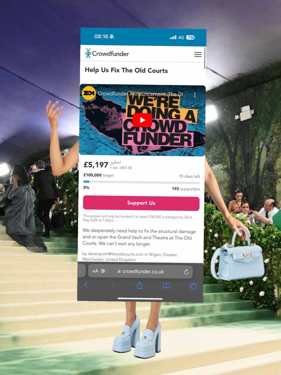 EXCLUSIVE: The Old Courts @crowdfunderuk was spotted at last nights #MetGala. You can still donate here: crowdfunder.co.uk/p/help-us-fix-…