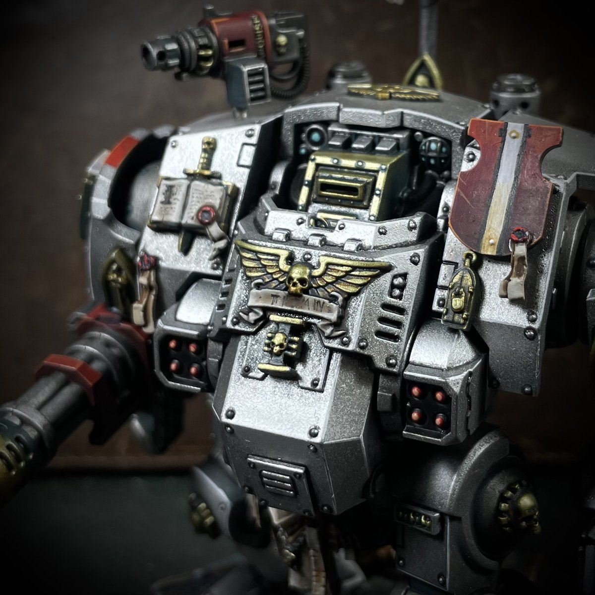 Grey Knight dreadnought Details 
.
 #greyknights 
#inquisimunda #inquisitor  #WarhammerCommunity #warhammer40000 #warhammer40k 
#thehorusheresy