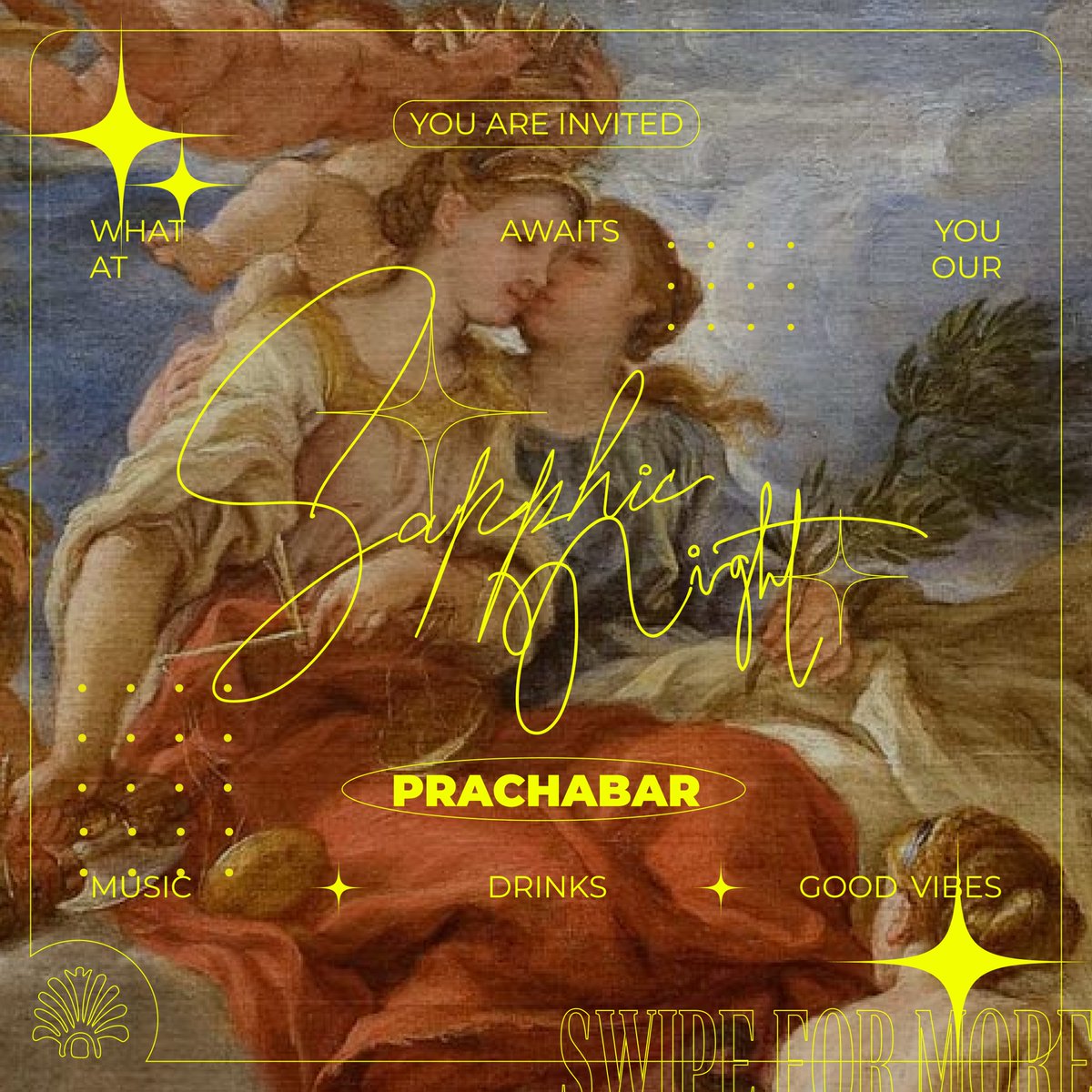 PrachaBar's tweet photo. What awaits you at Prachabar👭🏳️‍🌈
Welcome to Sapphic night🩷
.
บัตรราคา 289 บาท (นำ��าแลกเป็นเครื่องดื่มได้ในงาน)
.
🗓️เสาร์ 11 พ.ค. 19.00-00.30
📍Prachabar (ถ.ทรัพย์ MRT สามย่าน ทางออก 1)
🔗ลิงก์ลงทะเบียนเข้าร่วมงาน https://t.co/HIuZlMBk5T https://t.co/5A1foT8iKq
