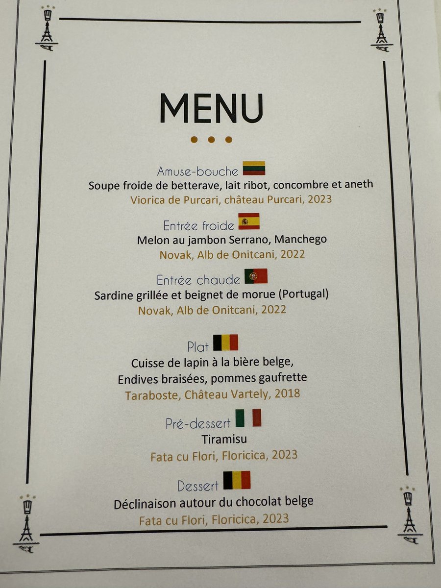 🇪🇺Une deuxième édition du dîner européen @Mairie17 très réussie et appréciée des citoyens européens et habitants grâce aux élèves @EPMT_ À quelques jours de la journée de l’Europe, un menu en hommage à tous nos diplomates présents