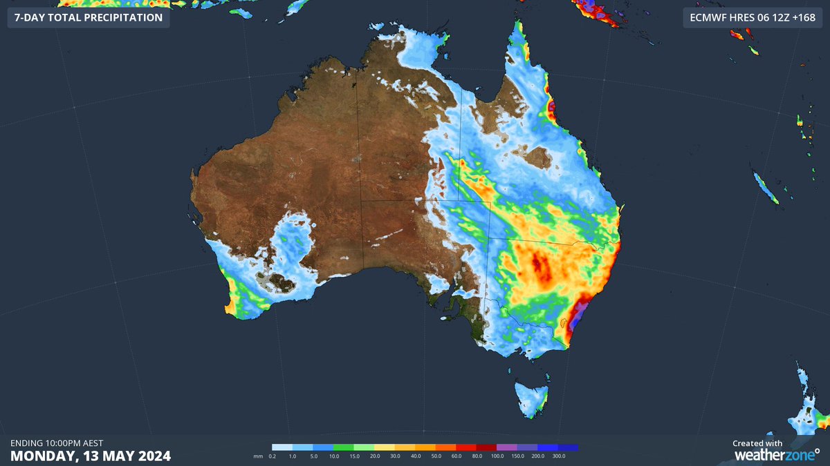 SO WHEN WILL THIS BLOODY SYDNEY RAIN STOP? Image 1 (BoM): Accumulated rain last 7 days Image 2 (Weatherzone): predicted rain next 7 days Long story short, we are halfway through a relentless two-week spell with rain likely EVERY SINGLE DAY Good evening weatherzone.com.au/news/sydney-ha…