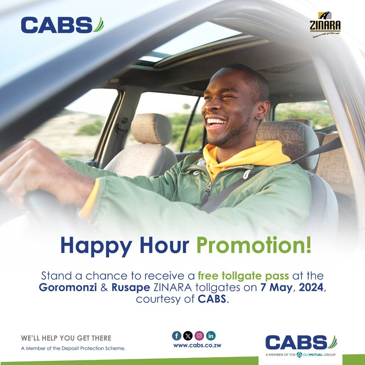 Look out for the @OldMutualZW  & @CabsZimbabwe   Team at our Goromonzi & Rusape Tollgates today.

They are spreading #backtoschool cheer and telling their story.

#HappyHourPromotion
#PartnersForProgress
