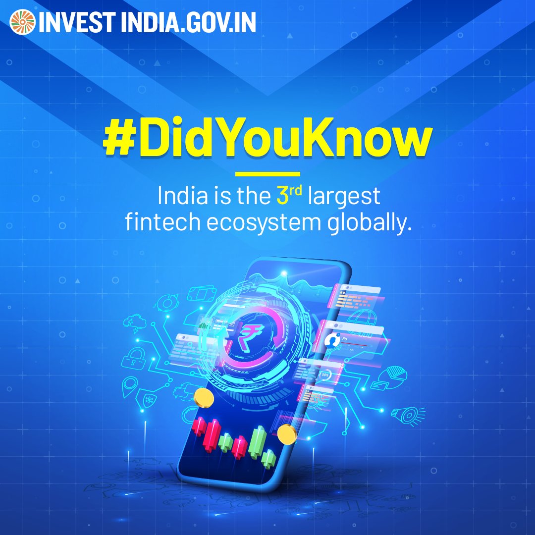 Transforming how #NewIndia does business, over 10224 #fintech companies are making financial services more accessible for everyone. Discover the future of fintech at: bit.ly/II-Fintech #InvestInIndia #InvestIndia #DigitalTransactions #DidYouKnow