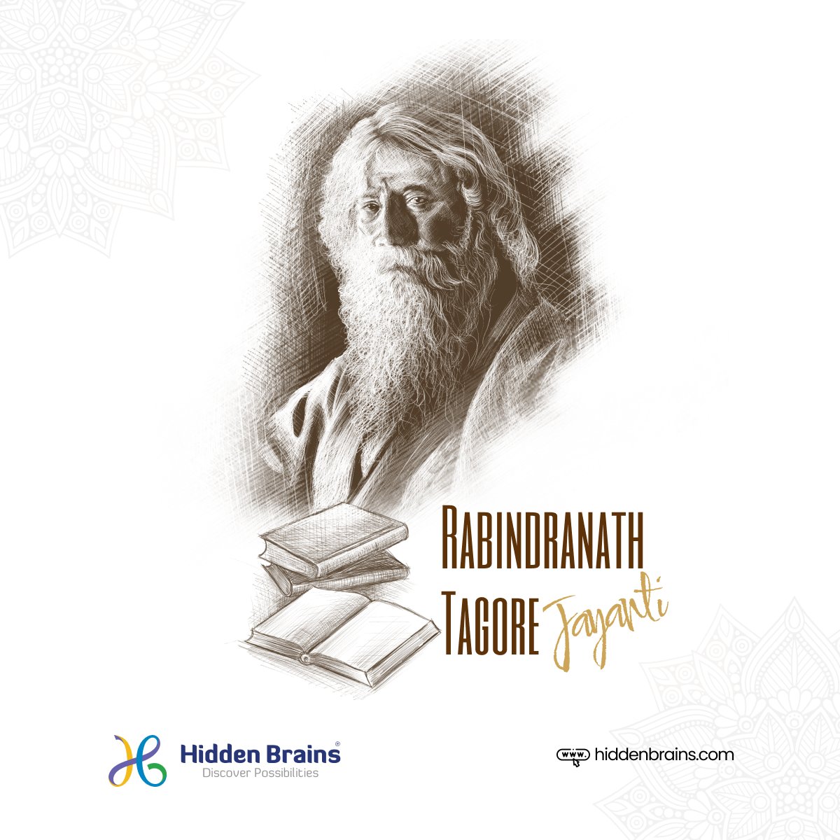 Happy Rabindranath Tagore Jayanti!

Today, we commemorate the birth anniversary of the legendary poet, philosopher, and Nobel laureate - Rabindranath Tagore. His timeless works continue to inspire the world.

#TagoreJayanti #CelebratingTagore #RabindranathTagore #HiddenBrains