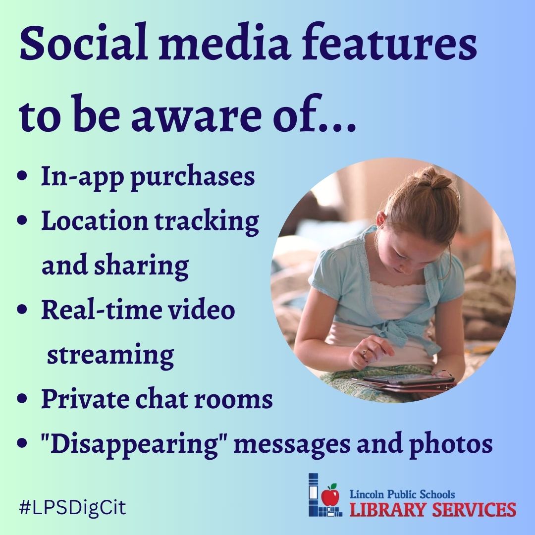 Social media apps come and go, but many of the same features remain constant. Here’s what to watch for in any social media website your child starts using. #lpsdigcit trst.in/hbDp7b