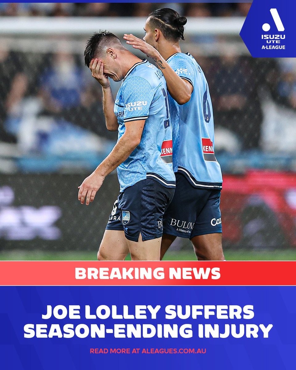 A big blow for @SydneyFC on the cusp of the Semi-Finals 😩 But there's a positive update for their club captain 🤞 Details: bit.ly/4dxf6qA