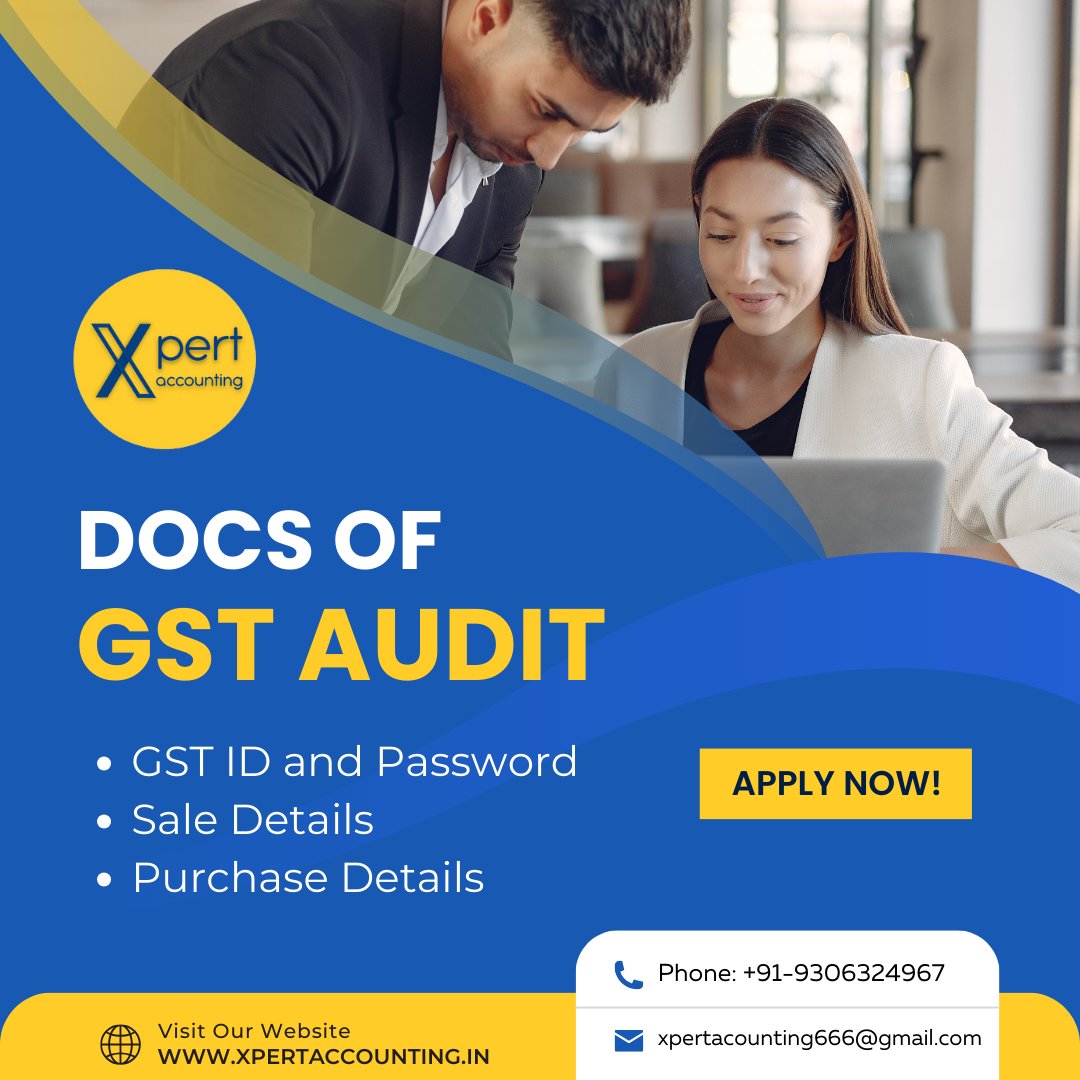 Proper documentation is key to a successful GST audit. Make sure you have all your documents in place. 📂
'
'
'
.

#XpertAccounting #gstfiling #gst #gstaudit #gstupdate #gstservices #gstupdates #gstexperts #taxaccountant #accounting #taxconsultant #incometax