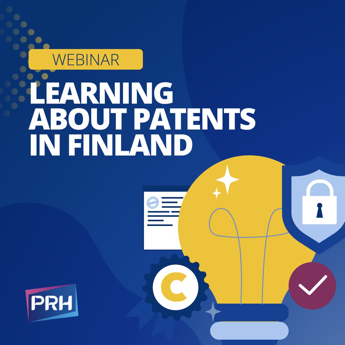 ONLINE EVENT (in Finnish) 🇫🇮 – “Learning about patents in Finland” organised by the Finnish Patent and Registration Office @prh_fi 📅 🕙 14 May; 08:30 - 09:15 🖱️Register here business.ideaspowered.eu/events/learnin…