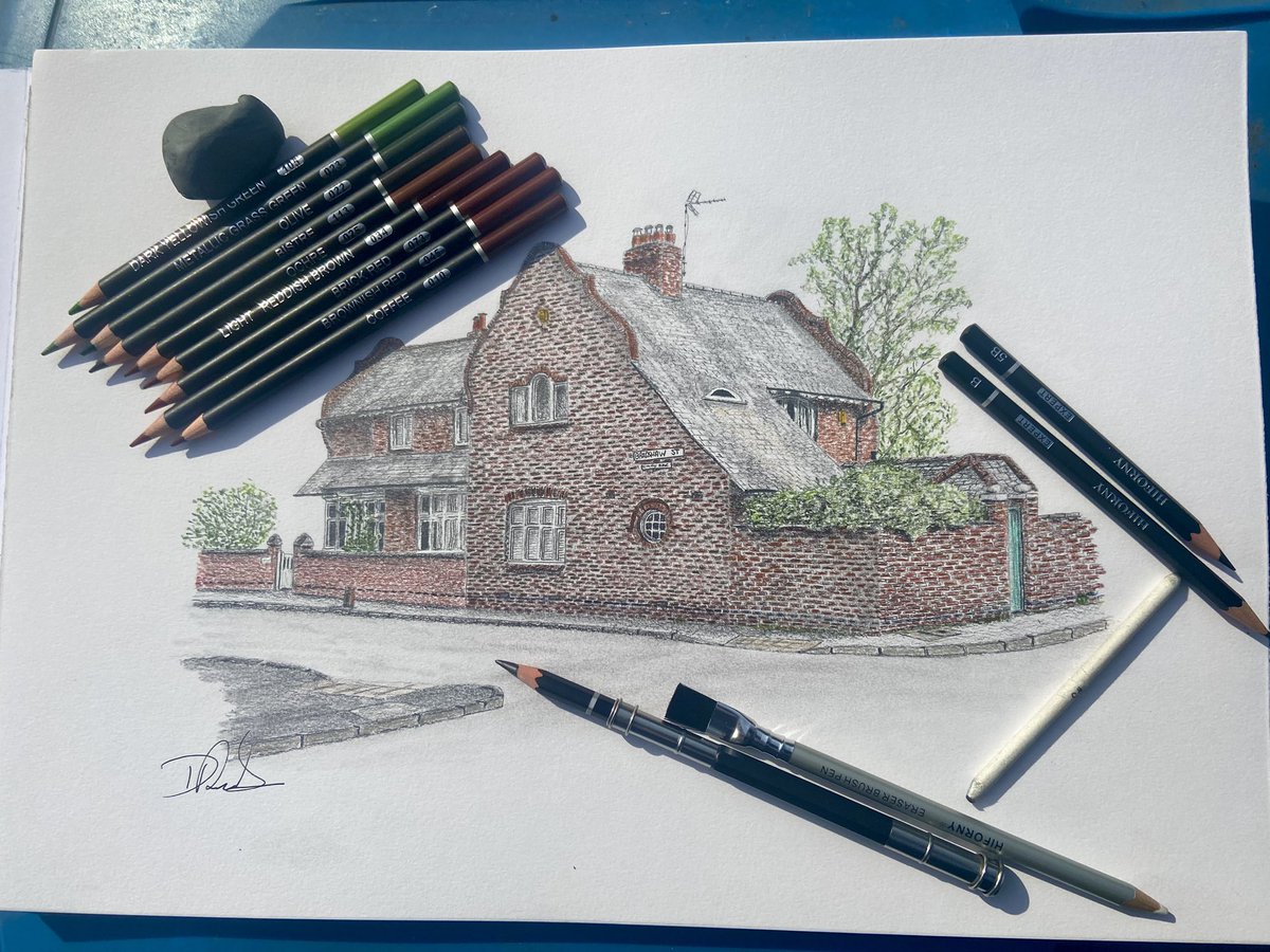 196 Tamworth Road, Sawley, Derbyshire. #sawley #derbyshire #erewash #pencilart #pencilartist #buildings
