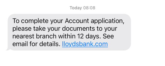 StevenNolan1's tweet image. @LloydsBank is this a scam text? I have not requested new account