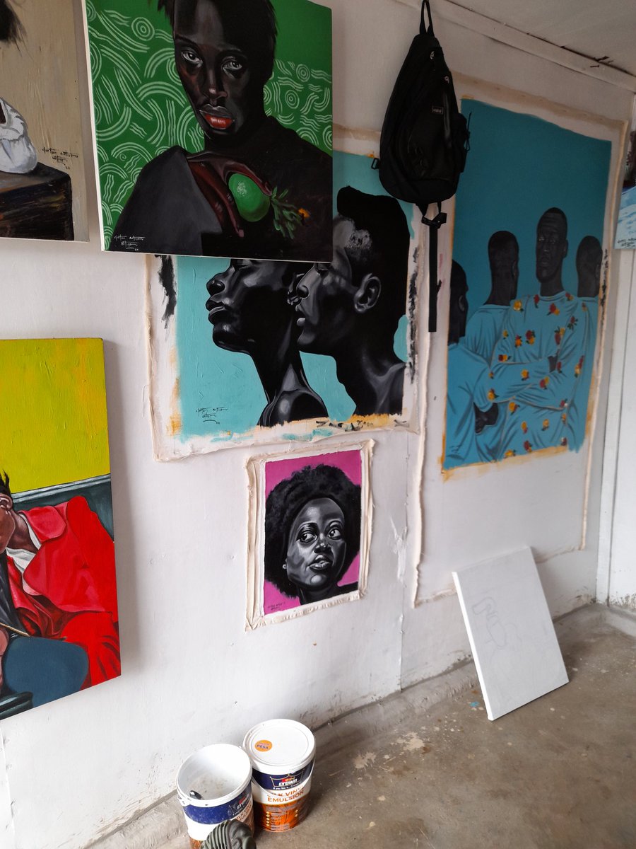 Clinartisto's tweet photo. Thank you to all those who are coming to show love ,
#kenya #Nairobi #art #kibera #kiberastories #artiststudio #artisto #kiberaslums #contemporarypainting #painting https://t.co/60v6FhmZFC
