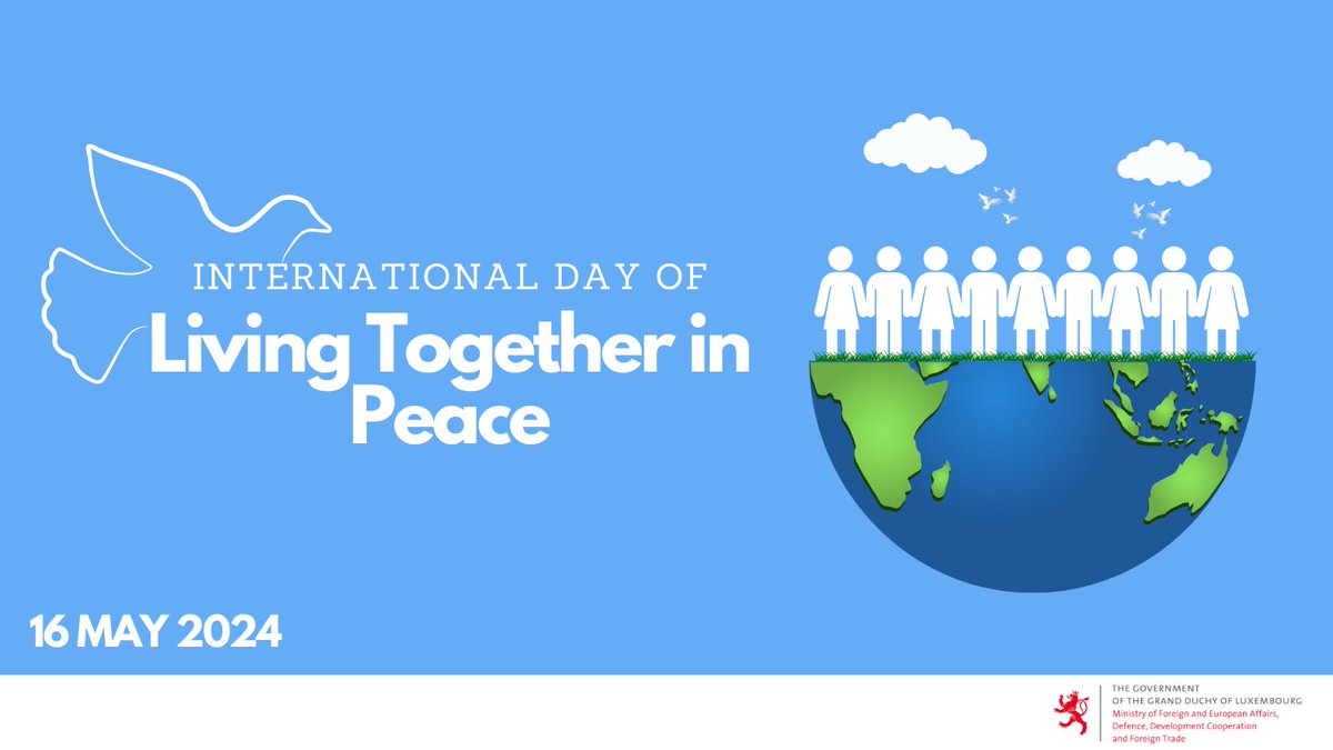 As we mark #InternationalDayOfLivingTogetherInPeace, let's reflect on the beauty of diversity and the power of unity. ☮️ Together, let's nurture understanding, cultivate empathy, and build a world where peace prevails, today and every day. 🌍✨#PeaceDay #UnityInDiversity