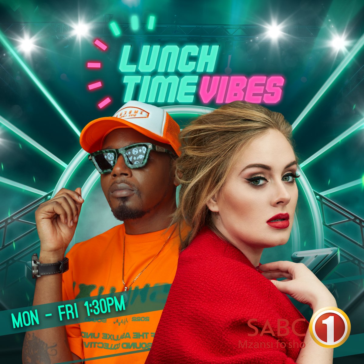 Craving a pick-me-up during your lunch hour? Look no further! Join us on Lunchtime Vibes exclusively on @Official_SABC1 - Mzansi Fo Sho every weekday at 1:30 PM. #SABC1AngekeBasekhone #LunchtimeVibes