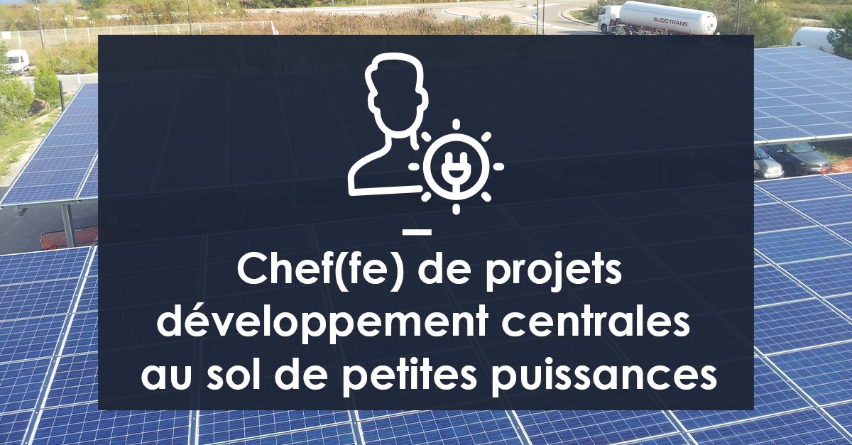 [RECRUTEMENT] ☀️ Générale du Solaire recrute un.e Chef(fe) de projets développement centrales au sol de petites puissances.

Pour en savoir plus et postuler, c’est par ici 👉 url-r.fr/cGBLF

#GénéraleDuSolaire #Recrutement #Photovoltaïque #CentraleSolaire