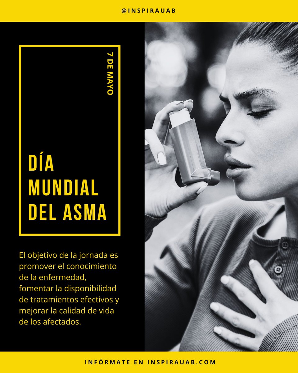Conmemoramos el #DíaMundialdelAsma 🫁

🧪 El objetivo de la jornada es promover el conocimiento de la enfermedad, fomentar la disponibilidad de tratamientos efectivos y mejorar la calidad de vida de los afectados.