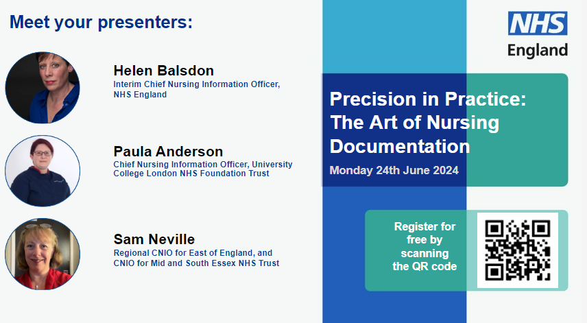 Join our free masterclass focused on creating good documentation practices across the NHS, health and social care.

Our first session features speakers sharing expertise implementing record systems across trusts and ICSs.

Details/Register:
bit.ly/44nU6yA