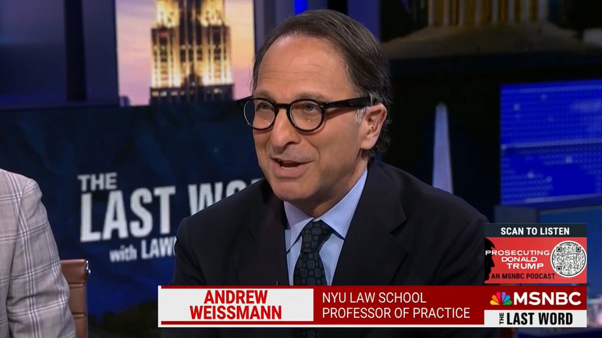 If you missed Andrew Weissmann, Neal Katyal & Adam Klasfeld on The Last Word, it is archived here (via GDELT project): archive.org/details/MSNBCW…, or you can listen to the show's podcast: podcasts.apple.com/us/podcast/jud….