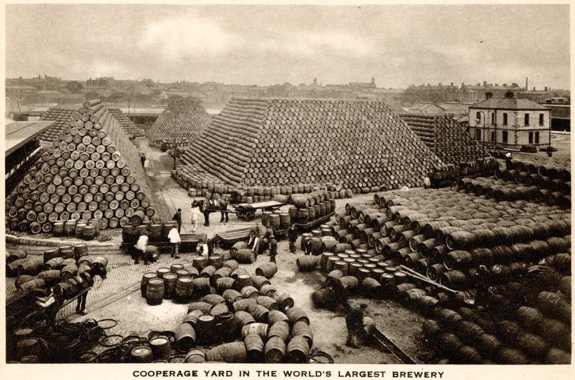 The old Guinness storage yard in Dublin!